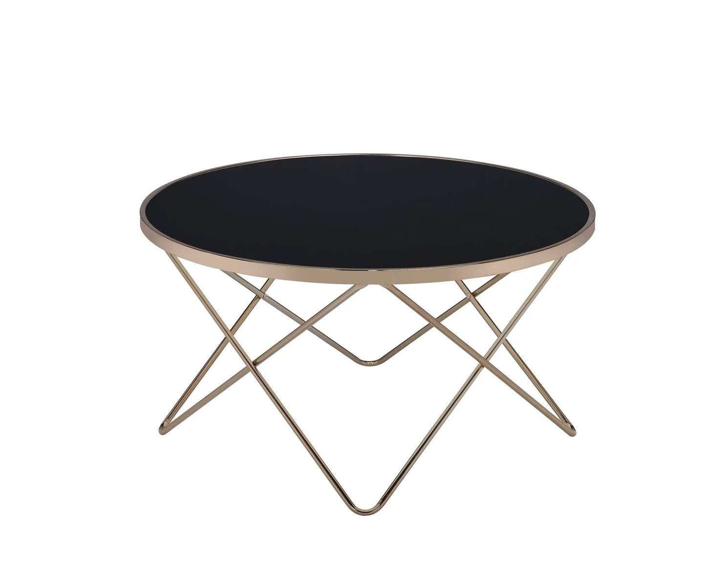 Valora Glass Coffee Table in Smoky Glass Finish