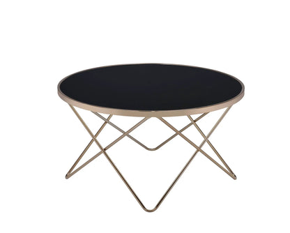Valora Glass Coffee Table in Smoky Glass Finish