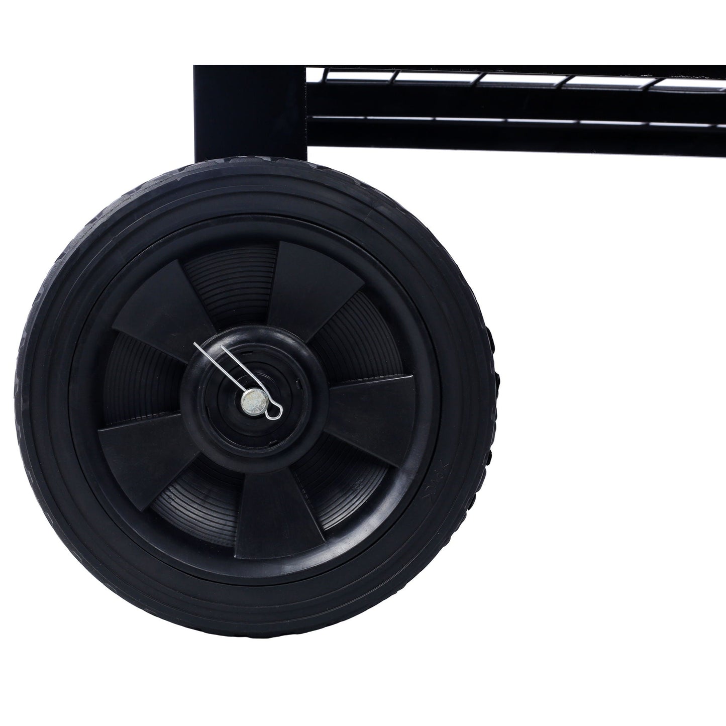 Elevated mobile planter bed on wheels; ergonomic metal, black powder-coated steel on Tampa Home & Garden Store