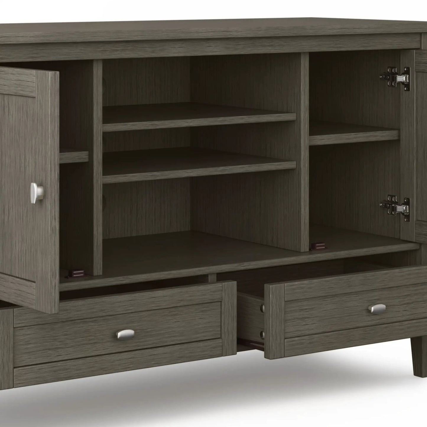 Warm Shaker TV Media Stand Handcrafted Wood