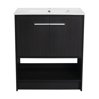 Modern Bathroom Vanity with Ceramic Sink