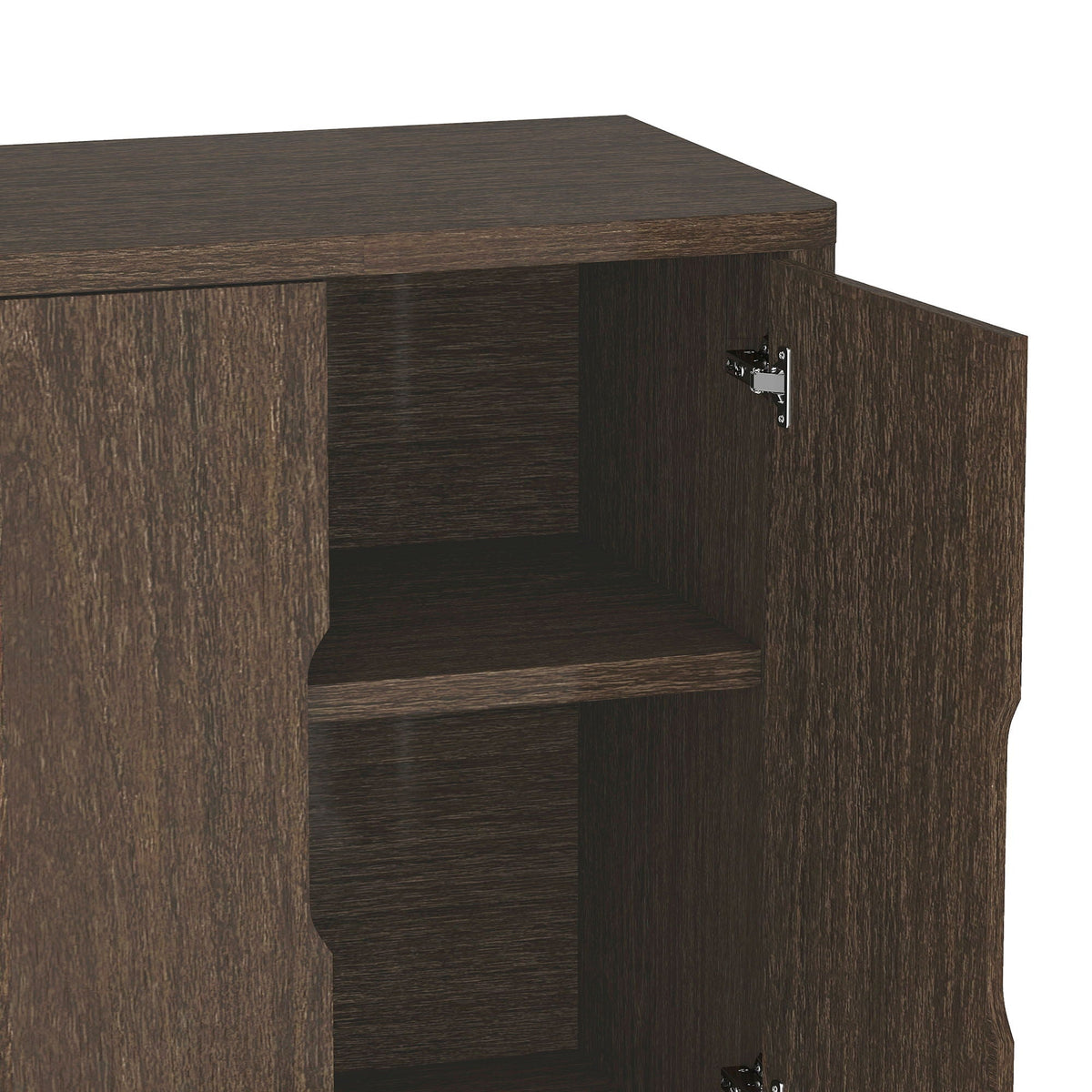 Rivington Sideboard dark walnut wood finish with soft close doors and adjustable shelves on Tampa Home & Garden Store