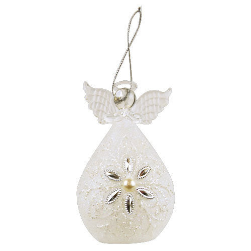 Ornement d'ange flocon de neige