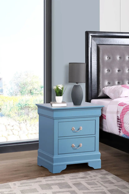 Louis Philippe Nightstand in Wood Veneer