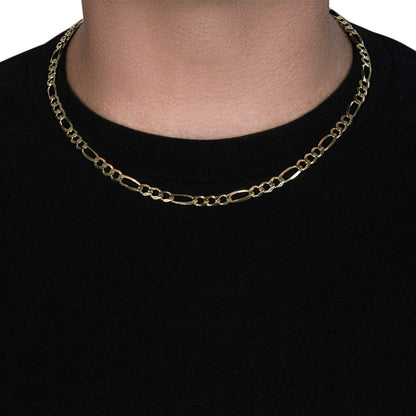 10K Yellow Gold Figaro Chain Necklace 5.30 mm by Bids.com in 10K gold on Tampa Home & Garden Store