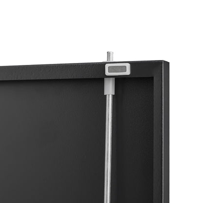 Metal storage cabinet with locking doors black steel adjustable shelf HouseOfZazla filing on Tampa Home & Garden Store