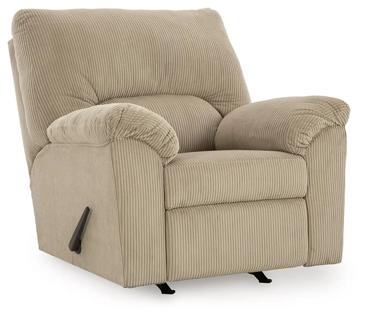 SimpleJoy Rocker Recliner beige corduroy fabric by Unique Piece Furniture on Tampa Home & Garden Store