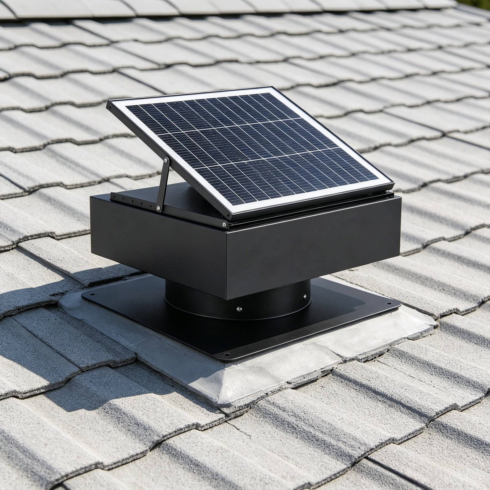 14-inch square solar roof exhaust fan with mounting base by HouseOfZazla on Tampa Home & Garden Store