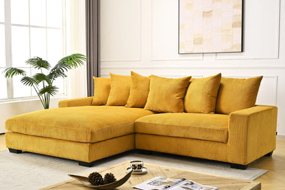 Luxe Oversized 2 Piece Sectional Sofa for Living
