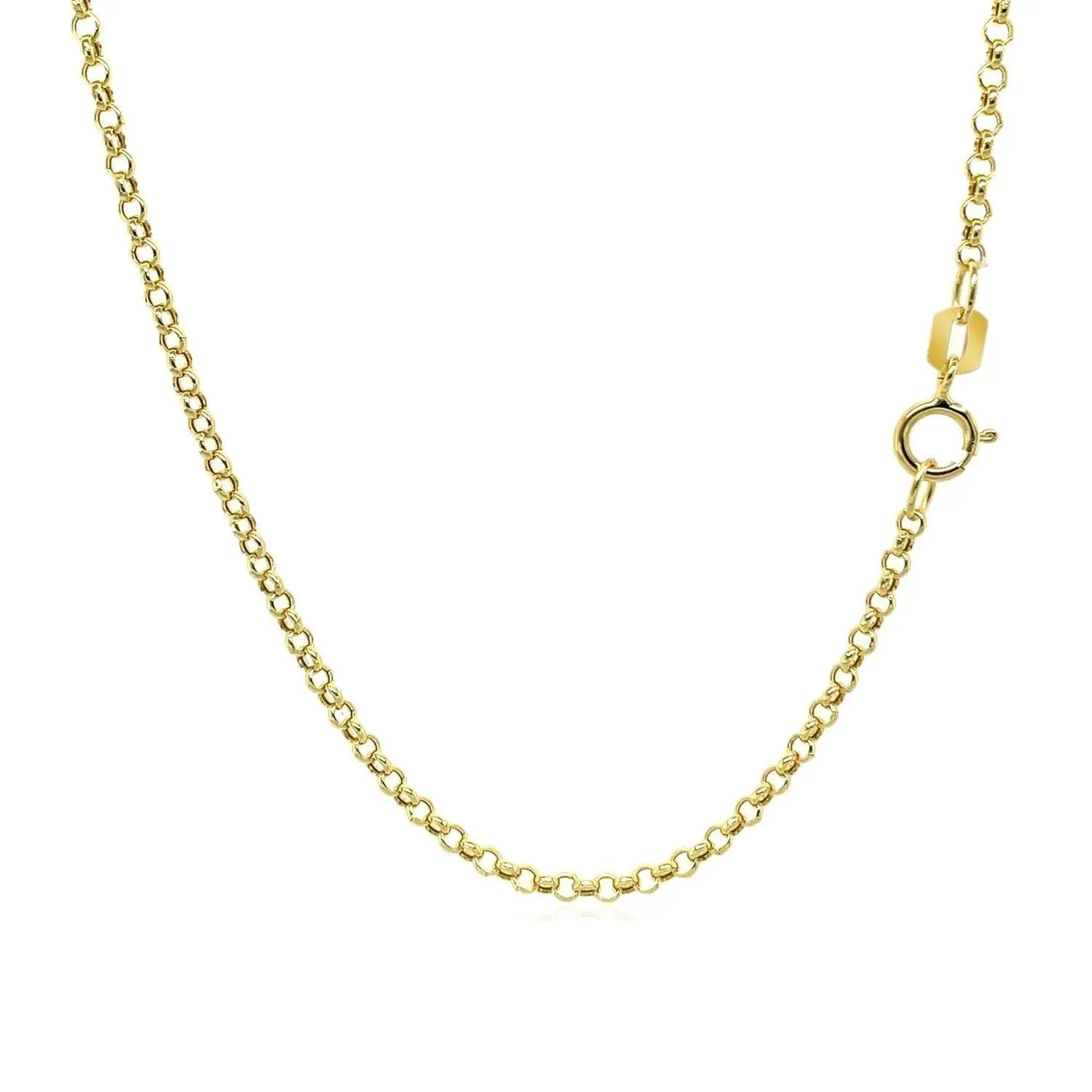 14k yellow gold rolo chain necklace 1.9mm Bids.com on Tampa Home & Garden Store
