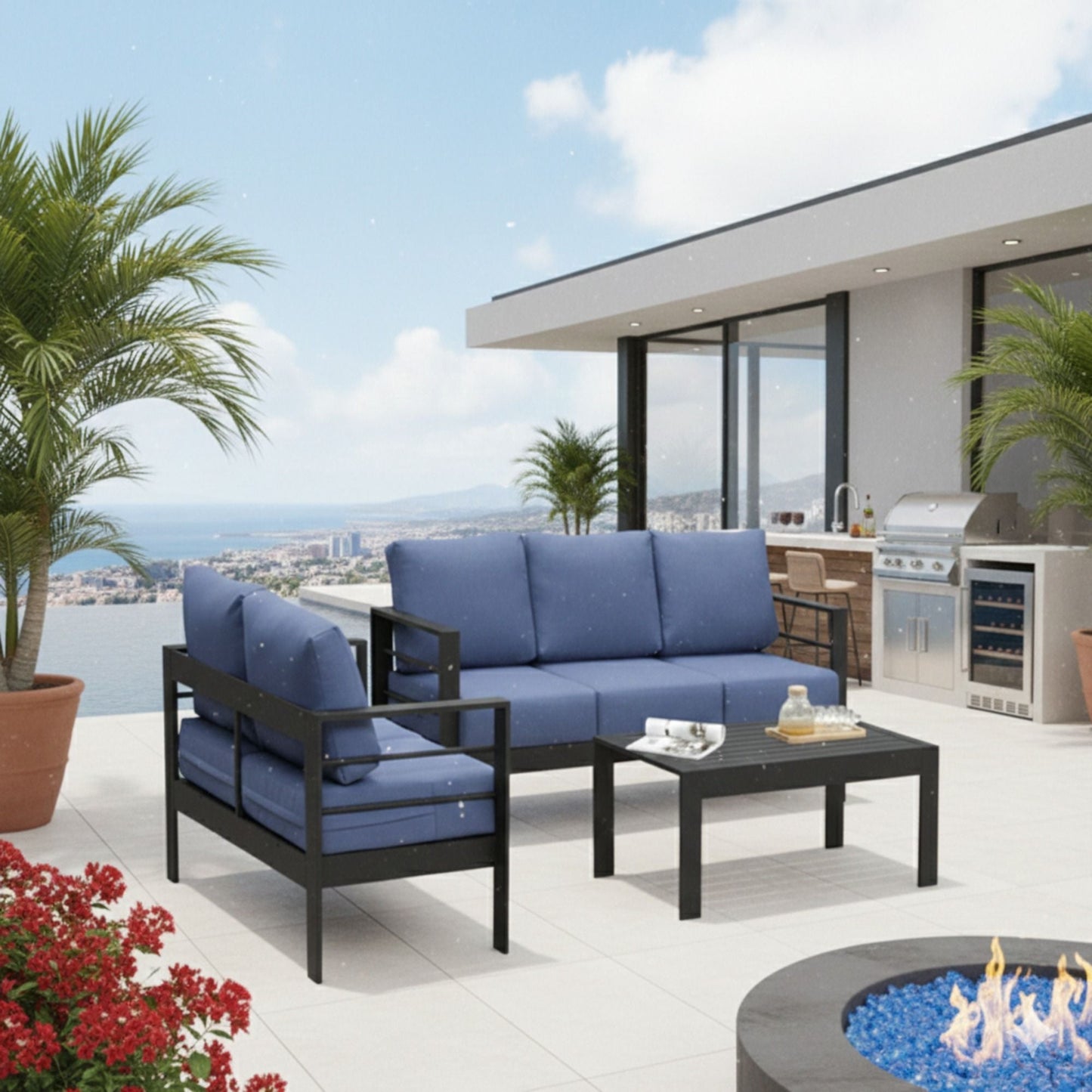 Heavy Duty Patio Set And The Thick Soft Cushions