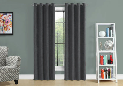 2 Piece Curtain Panel Set Room Darkening Grommet