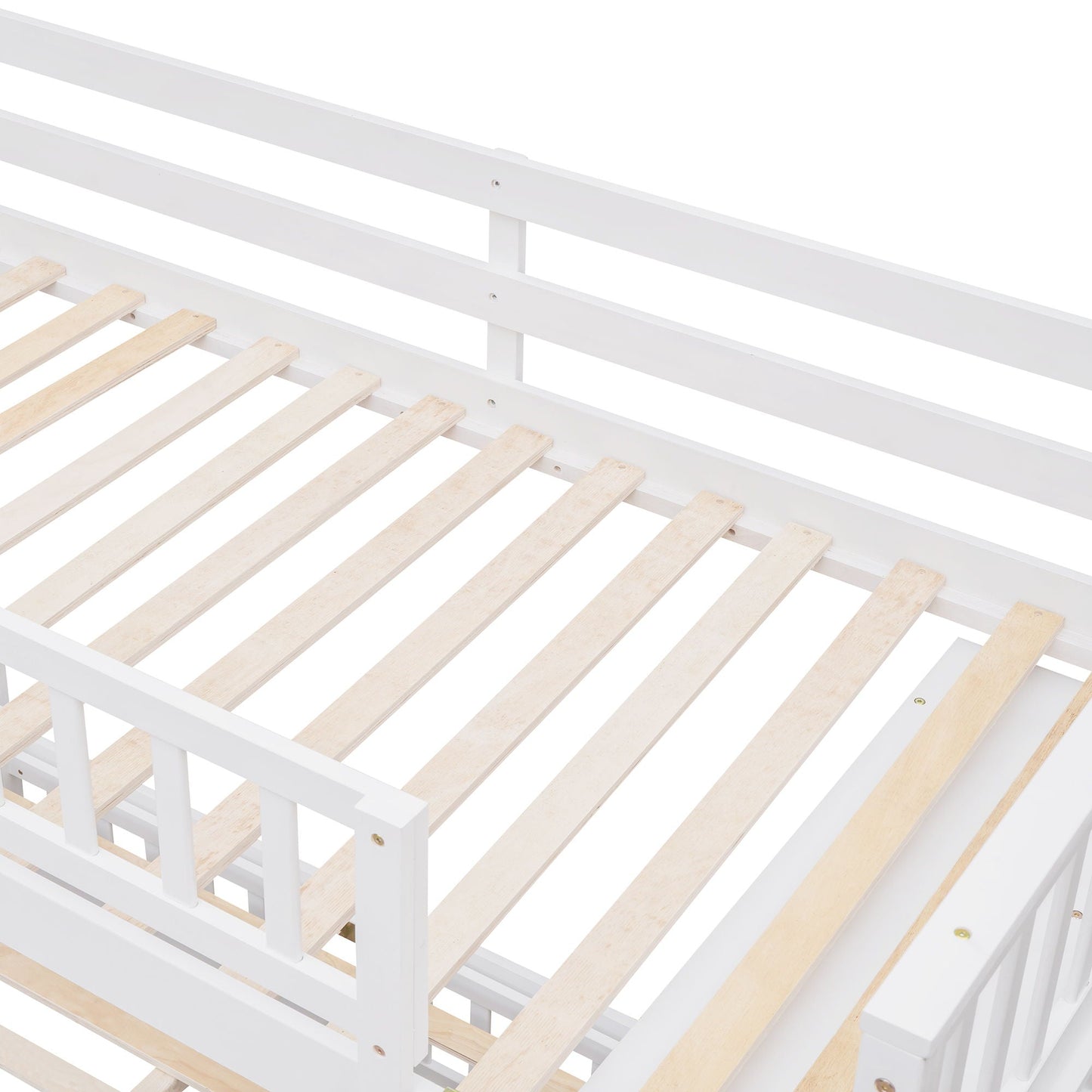 Bunk Bed With Six Drawers And Flexible Shelves