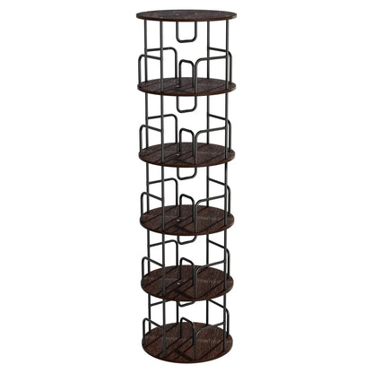 Rotating Bookshelf Tower 5 Tier Spinning Shelf