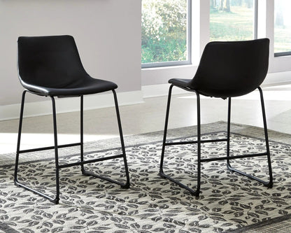 Centiar Upholstered Barstool Set of Two Dining