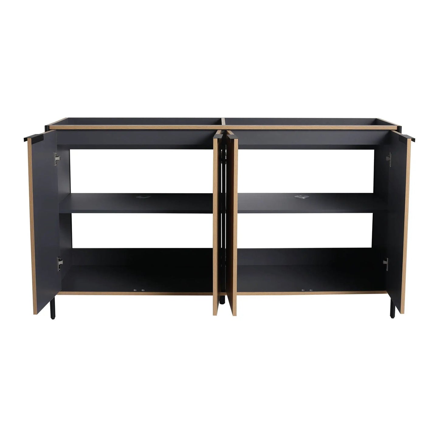 Contemporary Vanity with Adjustable Shelves