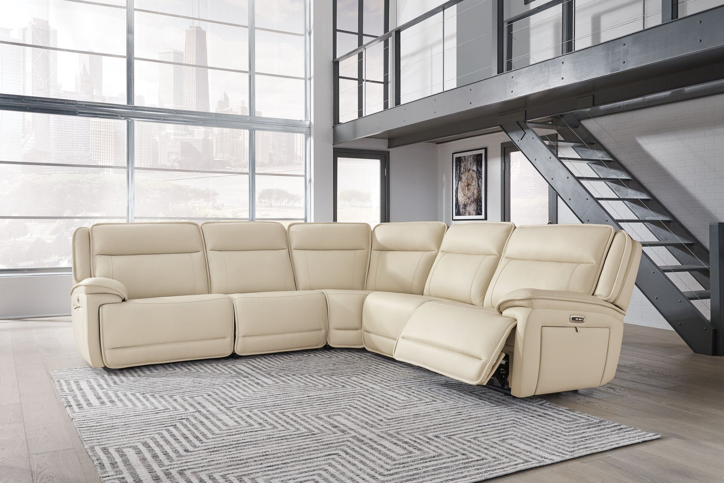 Double Deal and Reclining Sectional Sofa