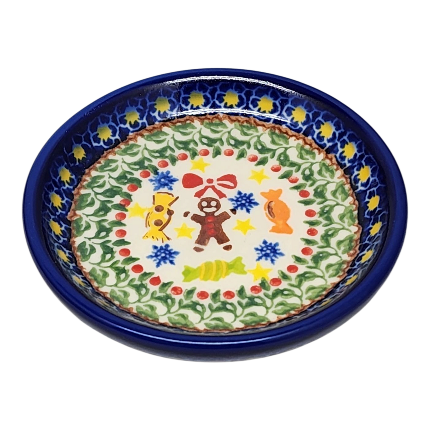 Assiette à goûter en céramique - Motif Fête du pain d'épice