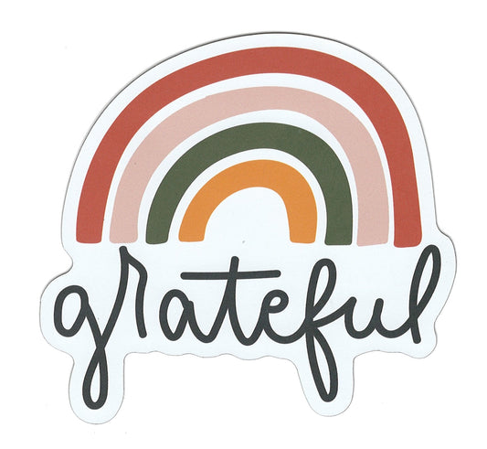 Grand aimant flexible - Arc-en-ciel de la gratitude