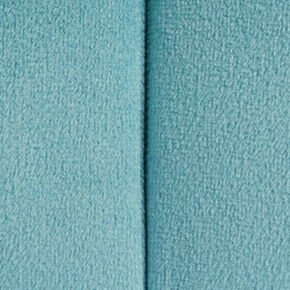 Braided round ottoman teal upholstery fabric close-up, textured weave by HouseOfZazla on Tampa Home & Garden Store