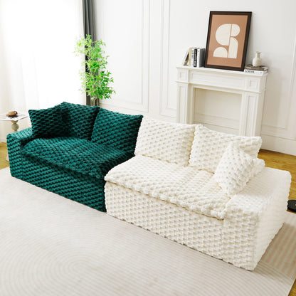 Modular Four Seater Sofa In Pink And Black