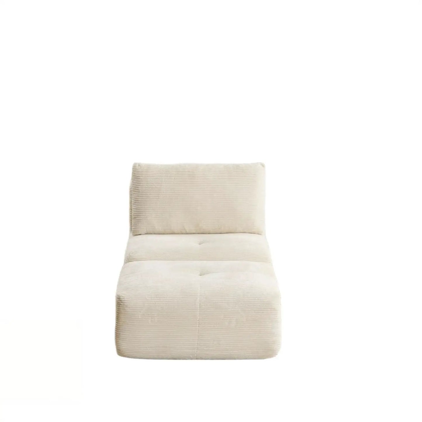 Single Chaise Longue With Movable Ottoman