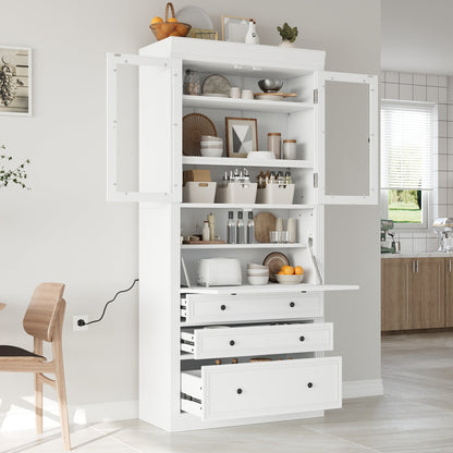 Topmax Freestanding Kitchen Pantry Cabinet