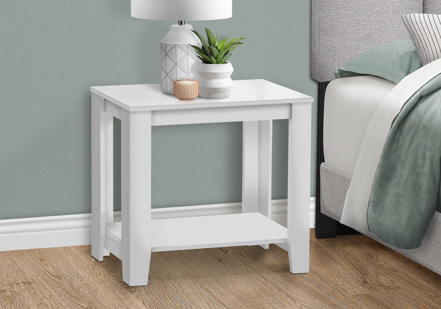 Accent Side Table in Transitional Style Design