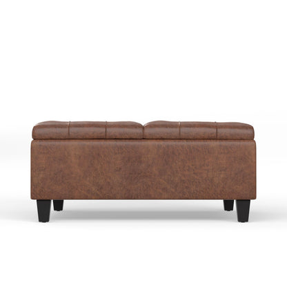 Harrison Upholstered Coffee Table Storage Ottoman