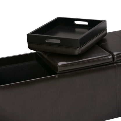 Avalon Multi Functional Storage Ottoman Trays
