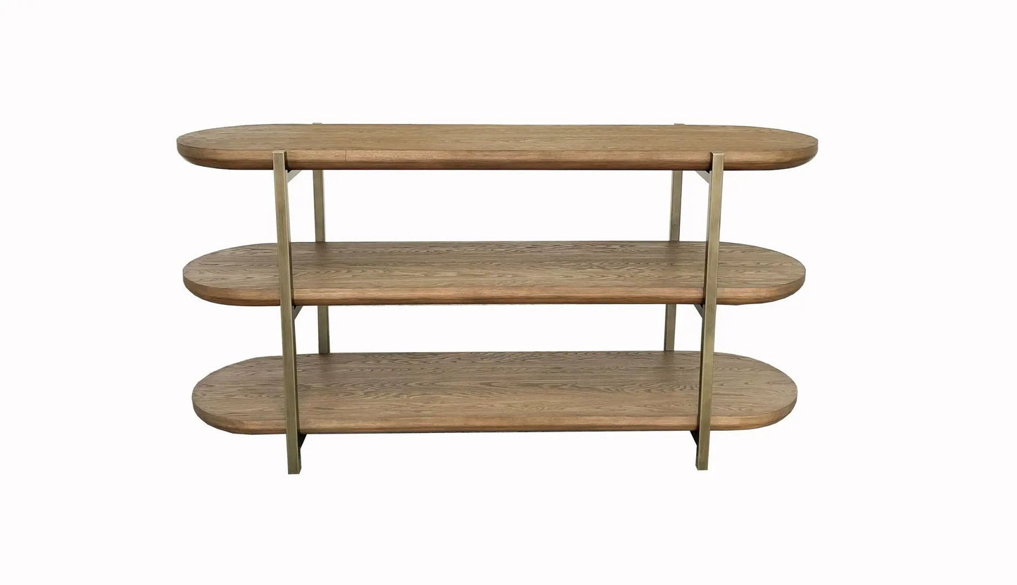 Console Table With Elm Veneers Latte Finish