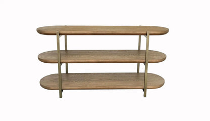 Console Table With Elm Veneers Latte Finish