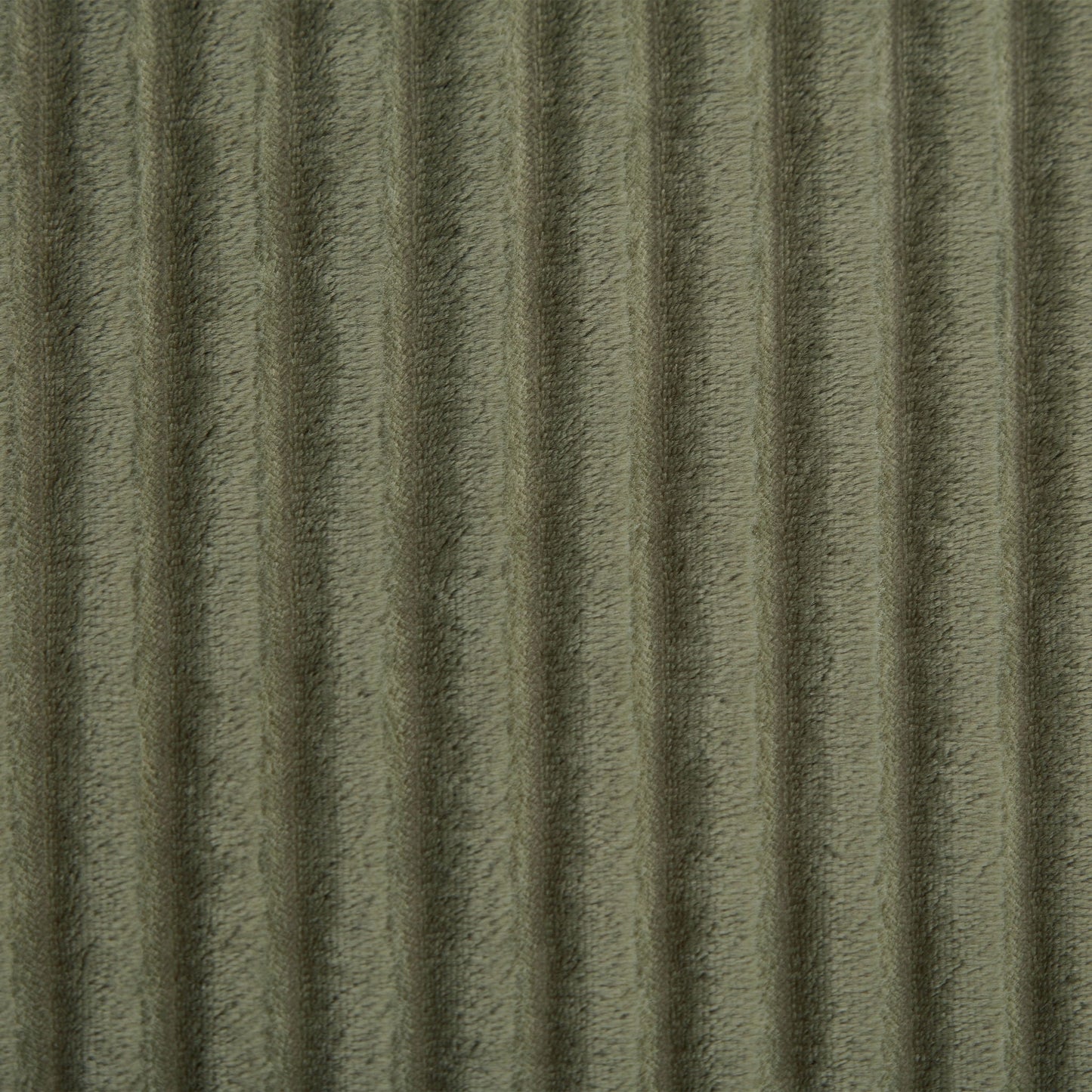 Modern chaise upholstery fabric in olive green velvet with textured folds on Tampa Home & Garden Store