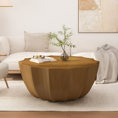 Modern Round Coffee Table for Patio or Deck
