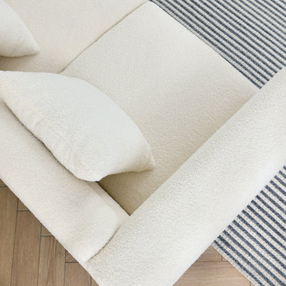 Large Sectional Sofa With Deep Seat and Pillows