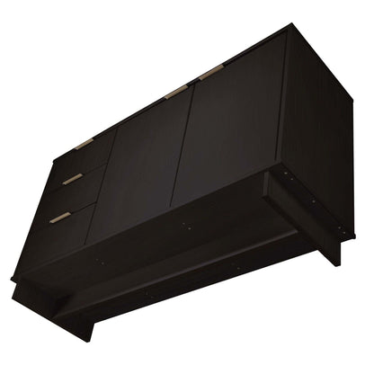 Granville sideboard with full-extension drawers in dark wood finish on Tampa Home & Garden Store