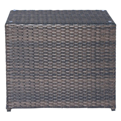 Coffee Table Stylish brown woven wicker storage cube by Unique Piece Furniture on Tampa Home & Garden Store