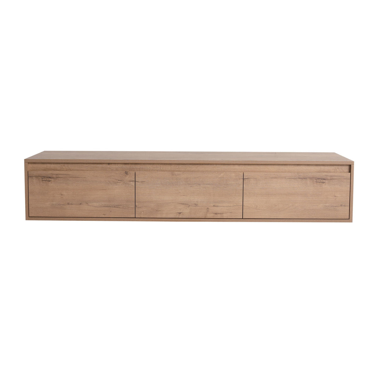 Minimalist bathroom vanity by HouseOfZazla in oak with soft-close drawers, floating design on Tampa Home & Garden Store