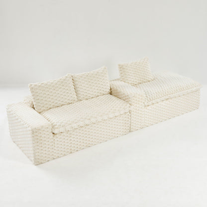 Modular Convertible Sofa and Twin Chaise Lounge