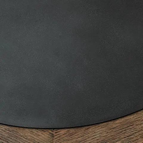 Dontayne Round Table with Dark Top Living Room