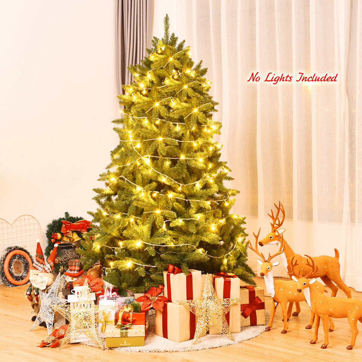 6 Feet Unlit Artificial Christmas Tree with 1250 Branch Tips by DirectDeals green pine on Tampa Home & Garden Store