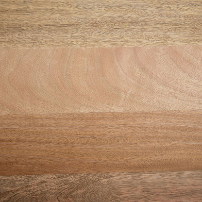 Square mango wood dining table top with warm brown grain bands HouseOfZazla on Tampa Home & Garden Store