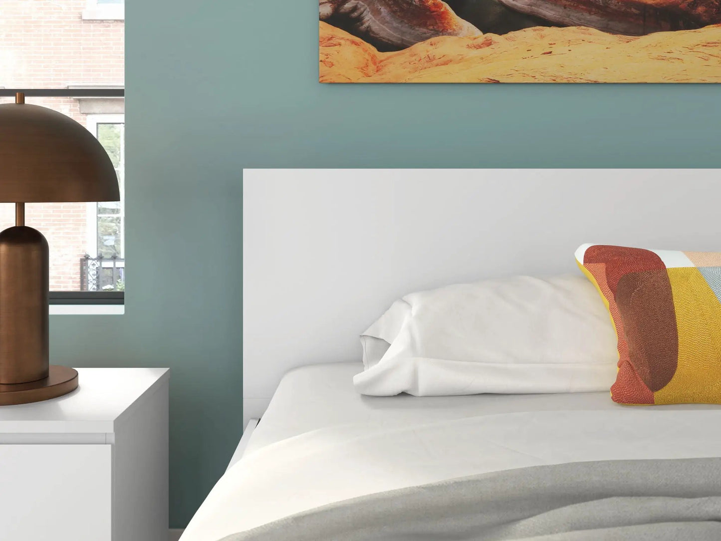 Onita Twin Panel Headboard White For Beds