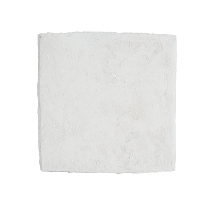 Cleo Outdoor MGO Side Table white textured stone block base HouseOfZazla on Tampa Home & Garden Store
