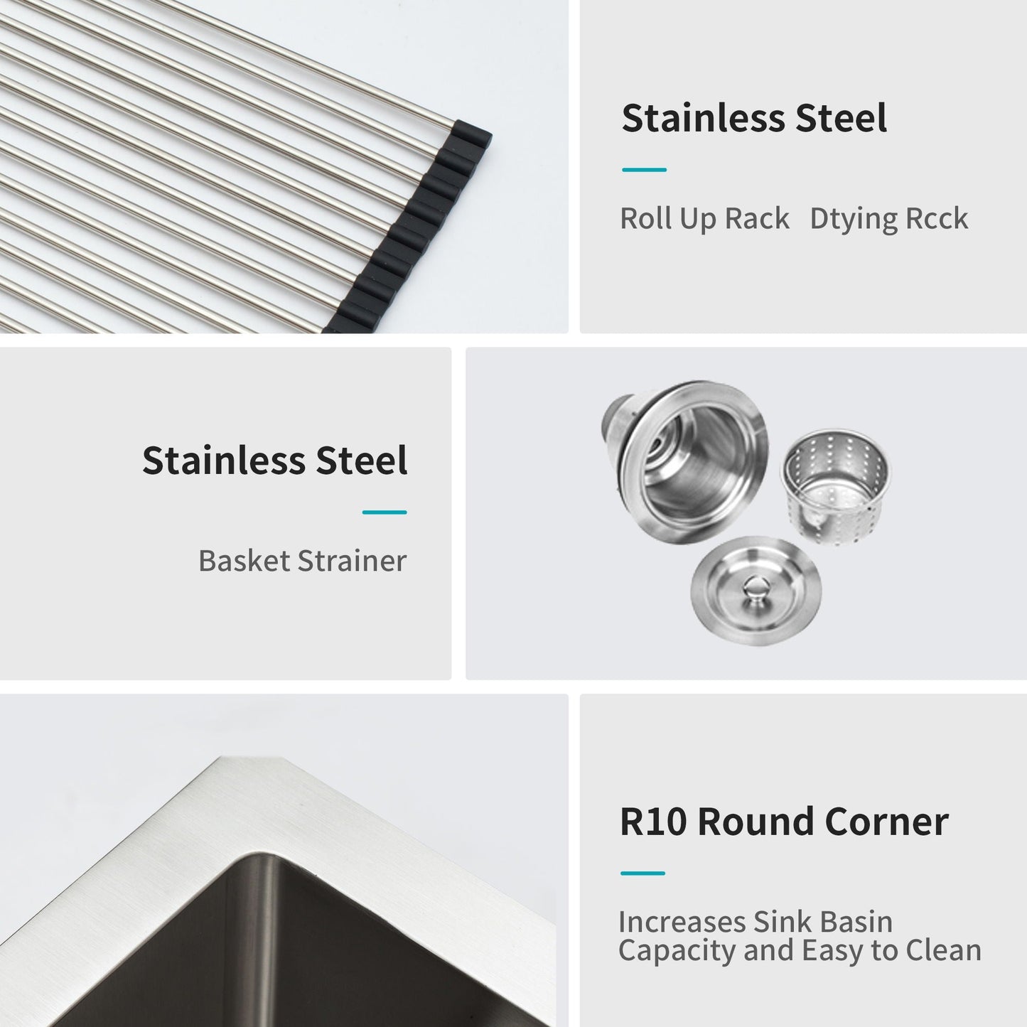 Stainless Steel Sink and Deep Single Bowl Basin