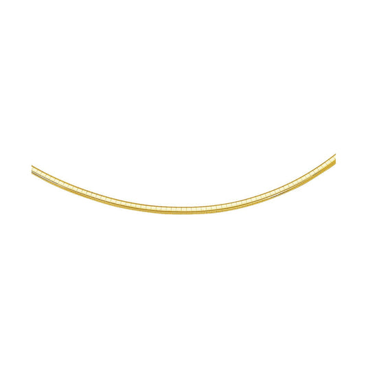 14k yellow gold omega chain necklace 3 mm by Bids.com on Tampa Home & Garden Store