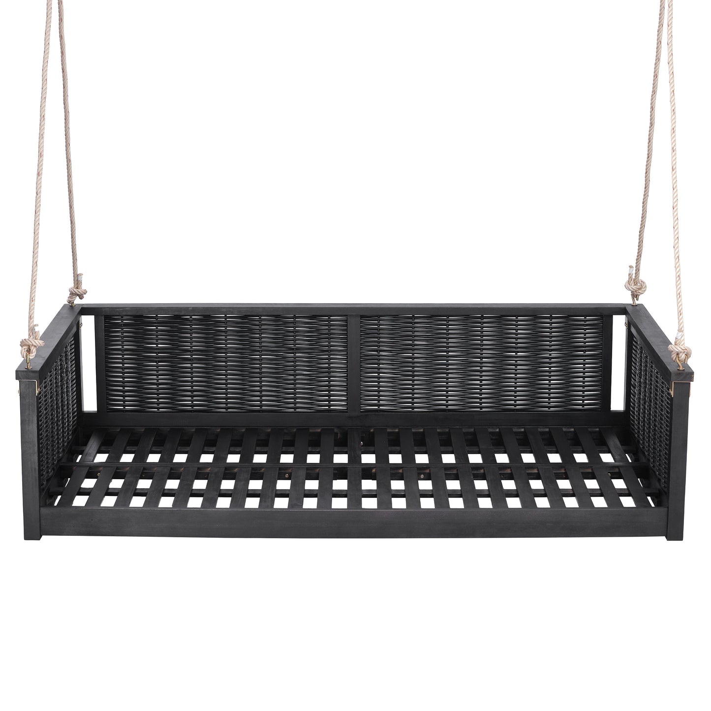 Premium Acacia Wood Outdoor Twin Swing Bed