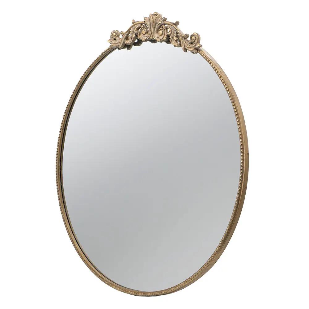 Oval wall mirror with baroque gold frame, ornate detailing Unique Piece Furniture on Tampa Home & Garden Store
