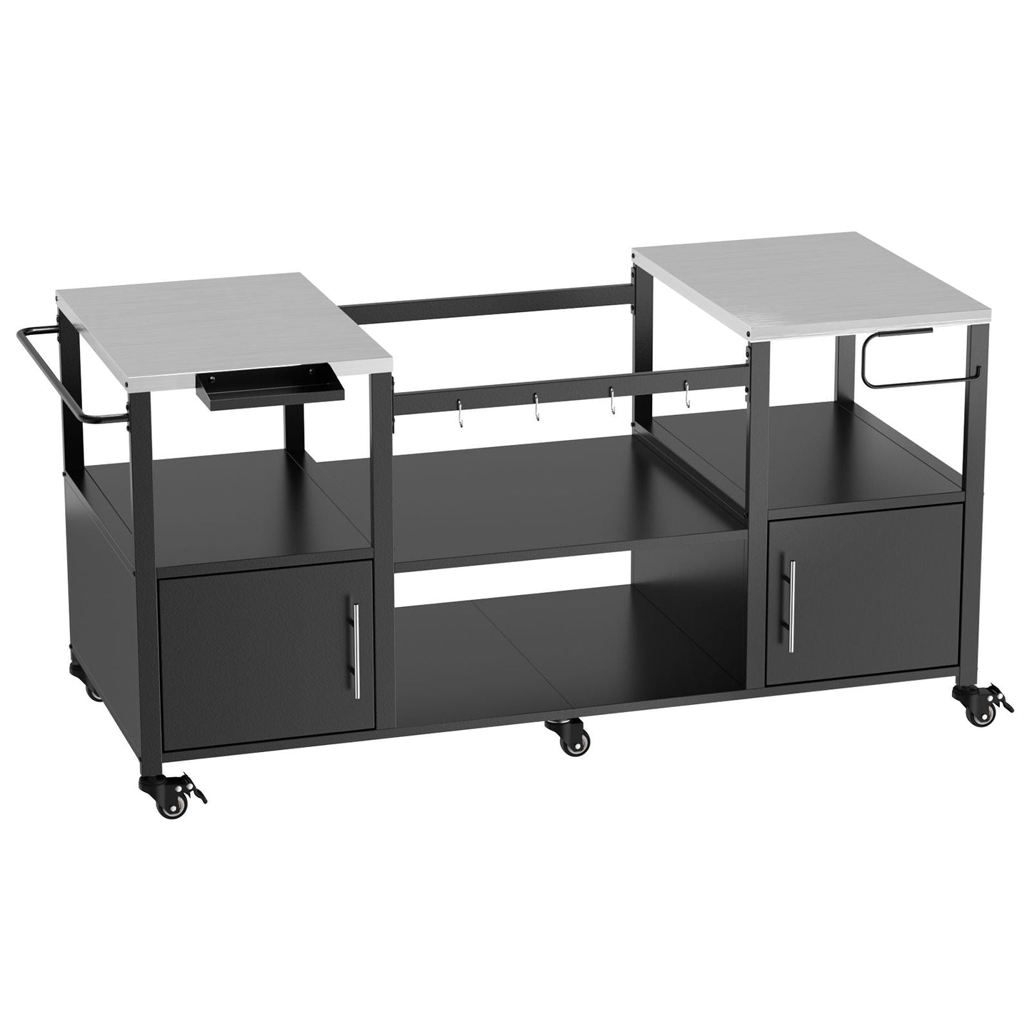 Stainless Steel Outdoor Grill Cart and Table