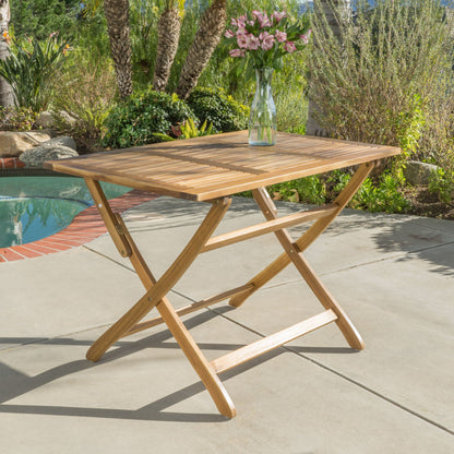 Blissique Outdoor Foldable Wood Dining Table